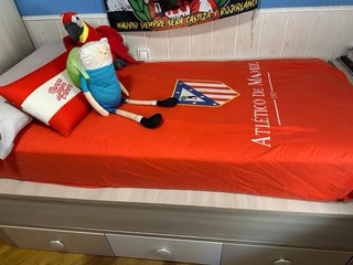 Cama nido con cama supletoria y 3 cajones grandes