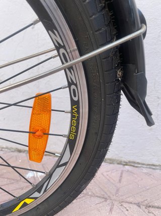 Bicicleta Plegable Amarilla Nueva