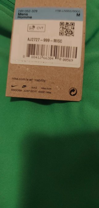 Camiseta Nike manga larga verde Talla M
