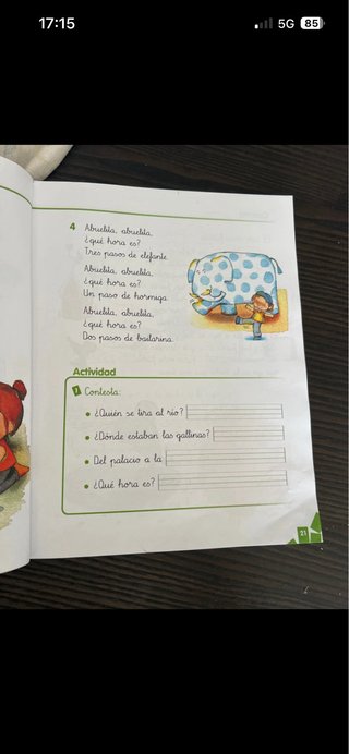 Milhojas, 1 Primaria lecturas antología