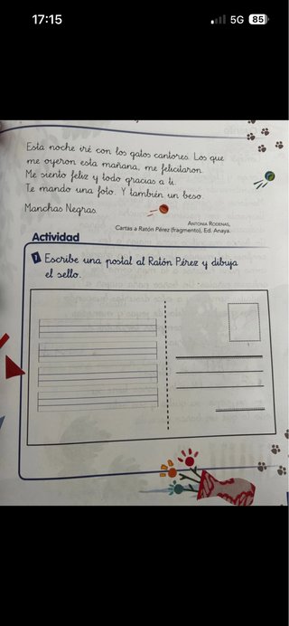 Milhojas, 1 Primaria lecturas antología