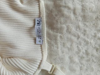 Top Zara Blanco Talla XS