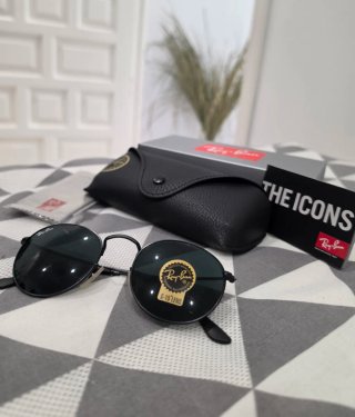 Gafas de sol Ray-Ban negras redondas