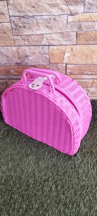 Maleta de picnic infantil rosa