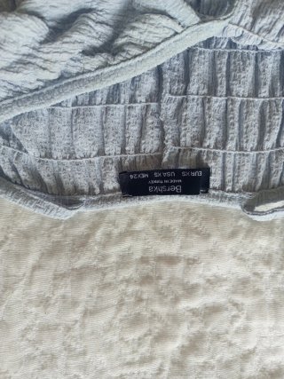 Top Bershka azul talla XS