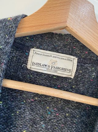 Cardigan di lana vintage uomo taglia L