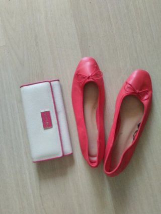 ManoletinasBailarinas rojas polipiel con regalo!