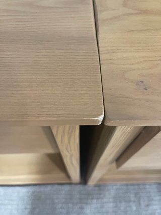 Mesita auxiliar madera y metal