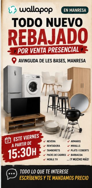 Venta presencial de artículos en Manresa