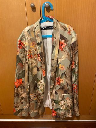 Americana floral Zara verde multicolor