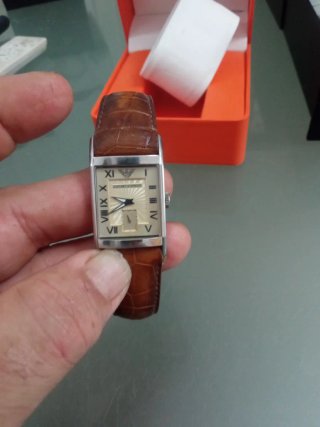 Reloj Emporio Armani Hombre Marrón/Dorado