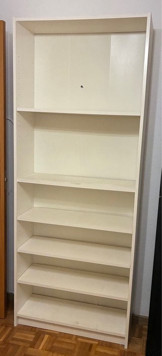 Estantería blanca de madera Billy Ikea