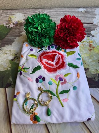 Mantón Flamenco Bordado Multicolor