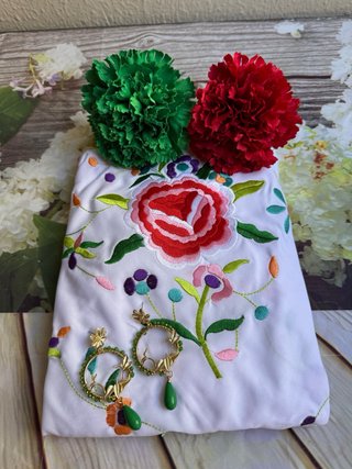 Mantón Flamenco Bordado Multicolor