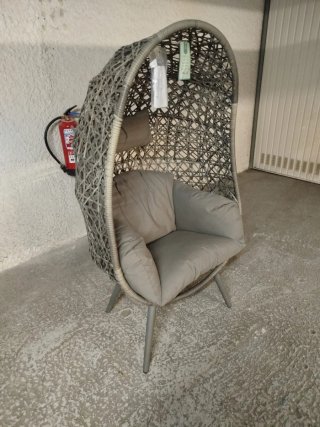 Sillón Cueva Jardín/Terraza Gris