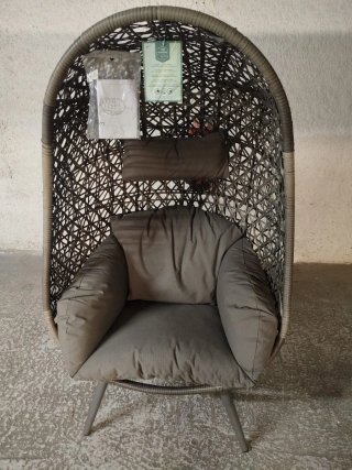 Sillón Cueva Jardín/Terraza Gris