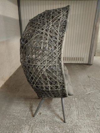 Sillón Cueva Jardín/Terraza Gris