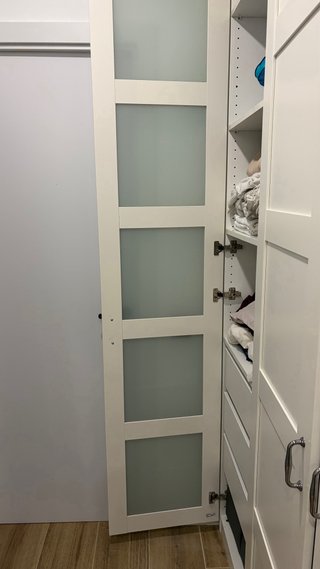 Puerta Pax Ikea Blanca con cristales (BERGSBO)