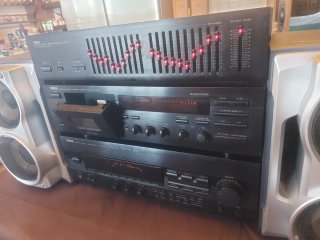 Equipo Sonido Yamaha Vintage Negro