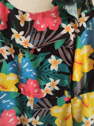 Vestido estampado flores talla L