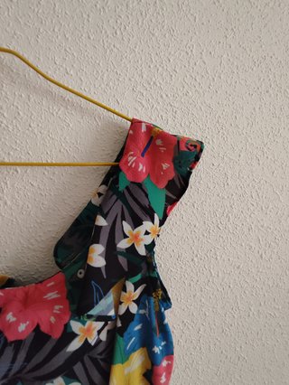 Vestido estampado flores talla L