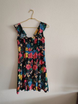 Vestido estampado flores talla L