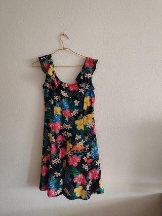 Vestido estampado flores talla L