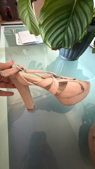 Sandalias tacón Marypaz rosa talla 37