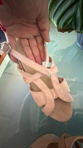 Sandalias tacón Marypaz rosa talla 37