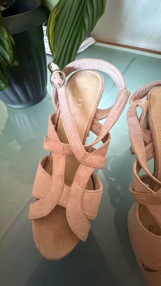 Sandalias tacón Marypaz rosa talla 37