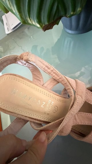 Sandalias tacón Marypaz rosa talla 37