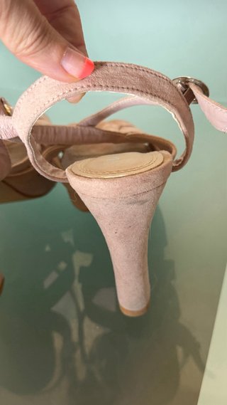 Sandalias tacón Marypaz rosa talla 37