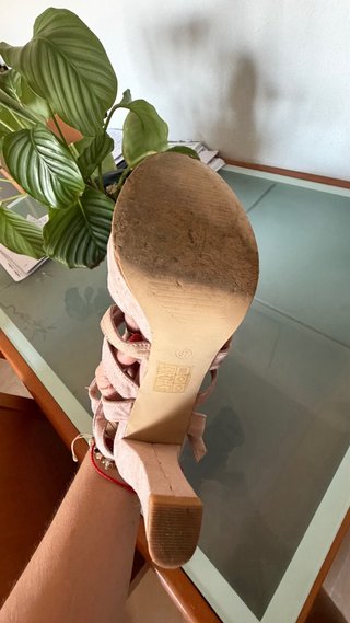 Sandalias tacón Marypaz rosa talla 37