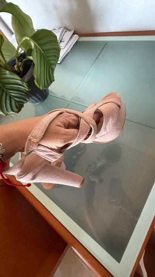Sandalias tacón Marypaz rosa talla 37