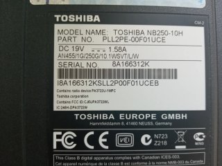 Netbook Toshiba NB-250