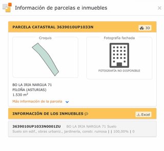 Finca 1530m2 en Villamayor (Piloña)