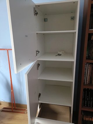Mueble de baño blanco 2 puertas y 2 cajones(GIJÓN)