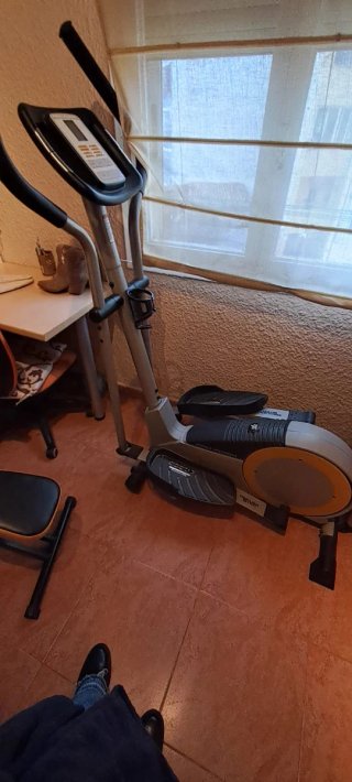 Bicicletta Ellittica Grigia e Nera