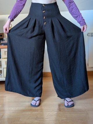 Pantalones anchos negros
