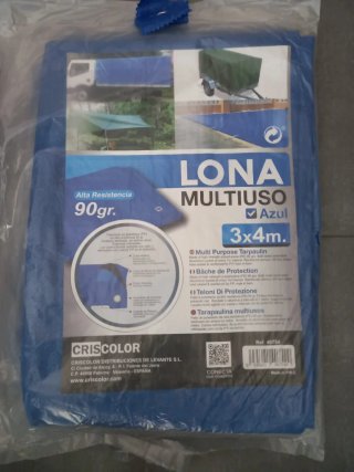 Lona Impermeable Multiusos Azul 3x4m