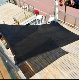 TOLDO VELA RECTANGULAR DE 3X4 COLOR NEGRO