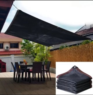 TOLDO VELA RECTANGULAR DE 3X4 COLOR NEGRO