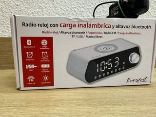 Altavoz Bluetooth Eurofest Radio Reloj Cargador