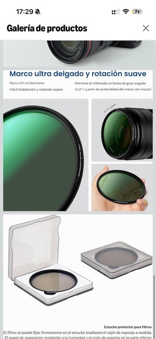 Filtro polarizador 82mm