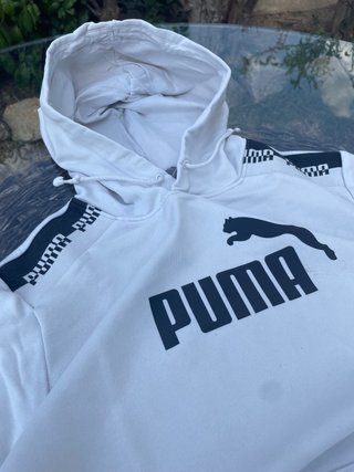 Felpa Puma Bianco e Nero