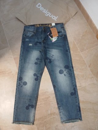 Pantalón vaquero Desigual Mickey Mouse