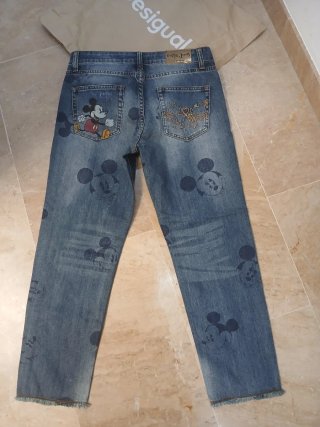 Pantalón vaquero Desigual Mickey Mouse