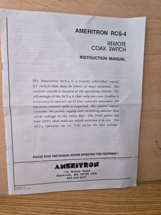 Ameritron RCS-4 Relay Box