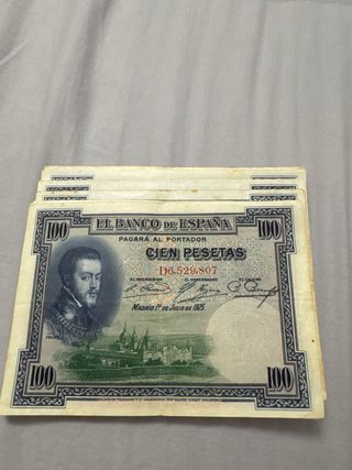 1 Billete 100 Pesetas Felipe II 1925(tengo 32)