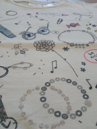 Lote 2 camisetas niña 3-4 años.